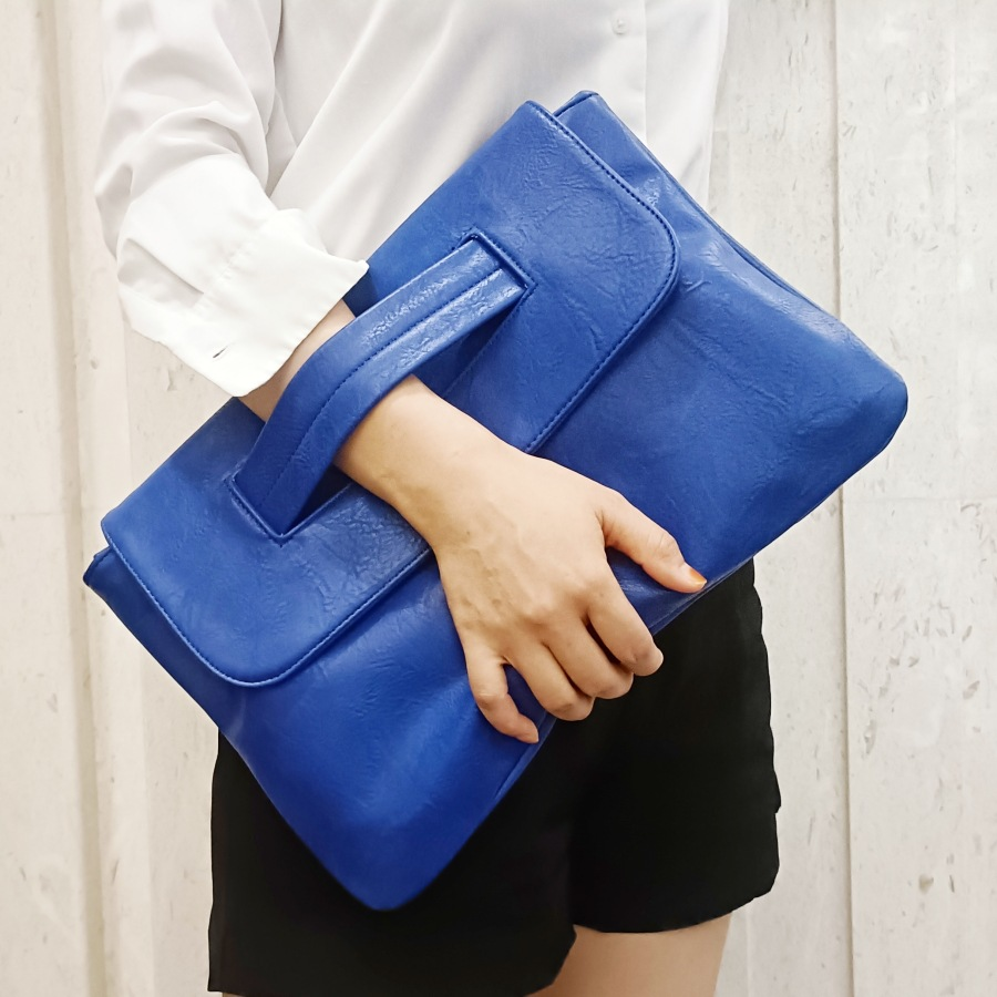 Bolso clutch magnético de gran capacidad para el trabajo, con correa bandolera