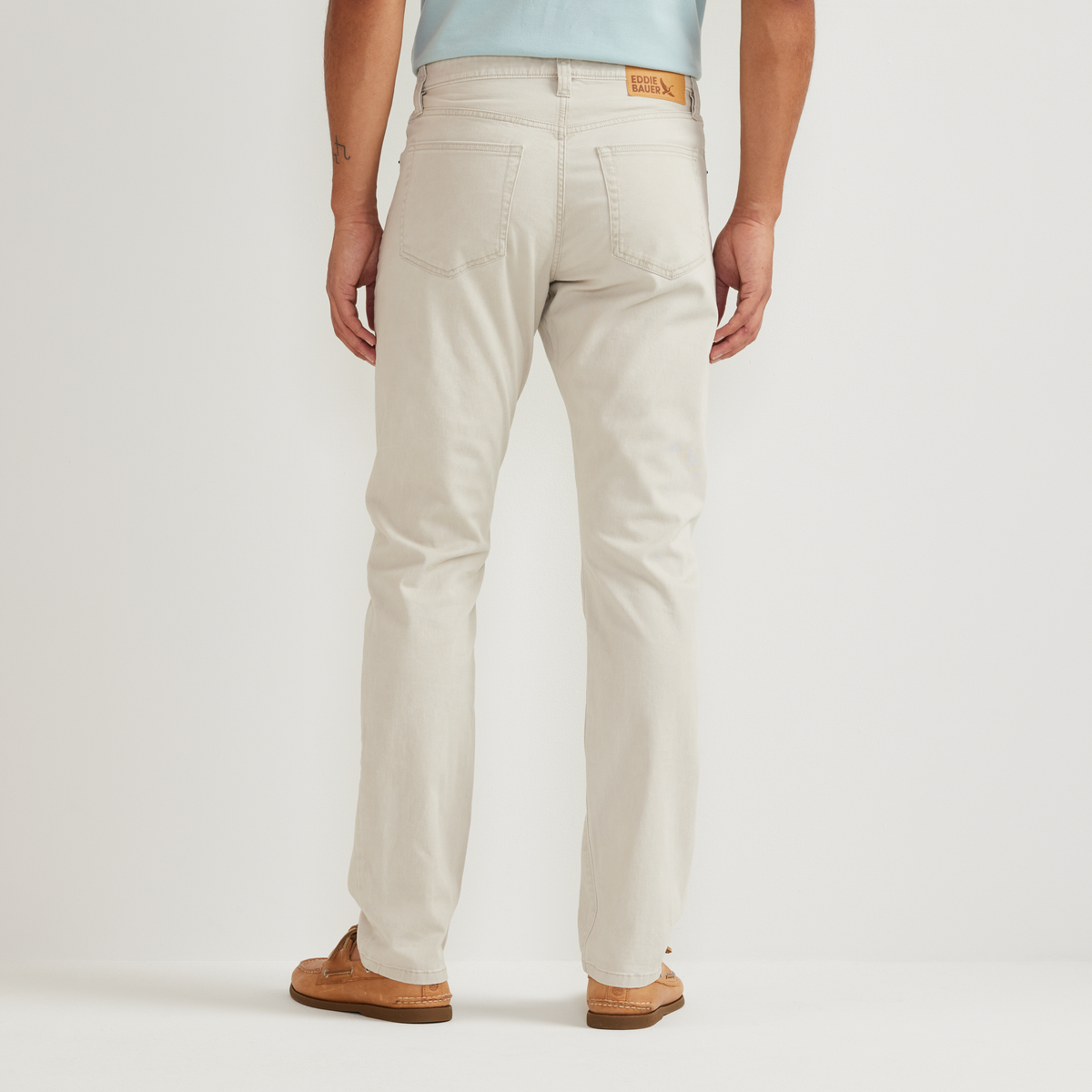 Pantalones de sarga de 5 bolsillos para hombre, lavado Legend