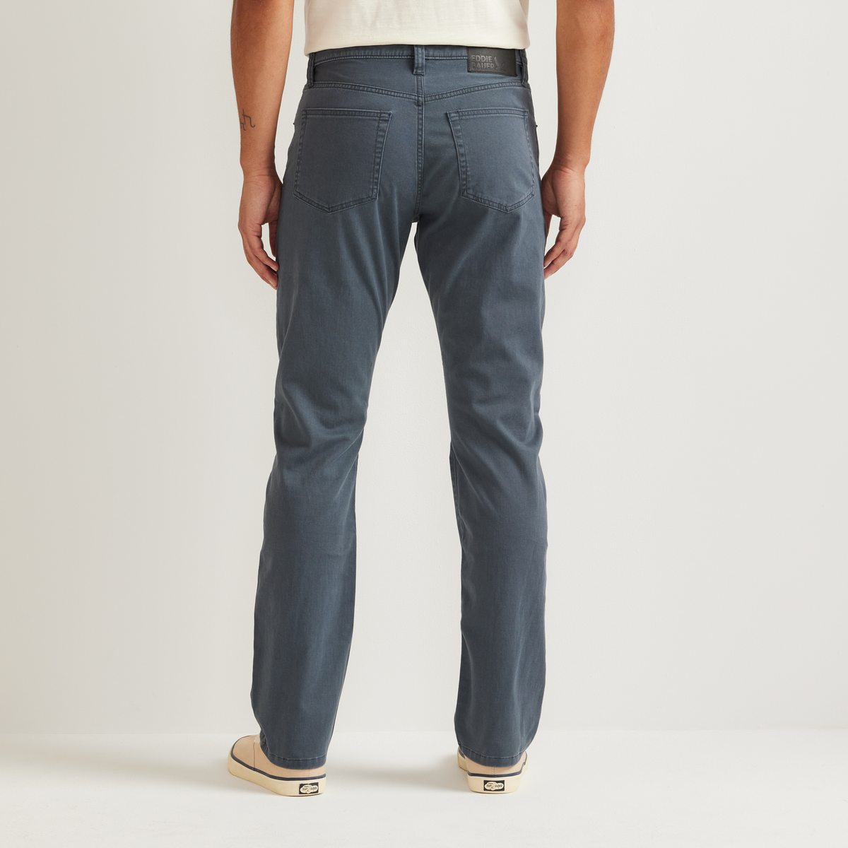 Pantalones de sarga de 5 bolsillos para hombre, lavado Legend
