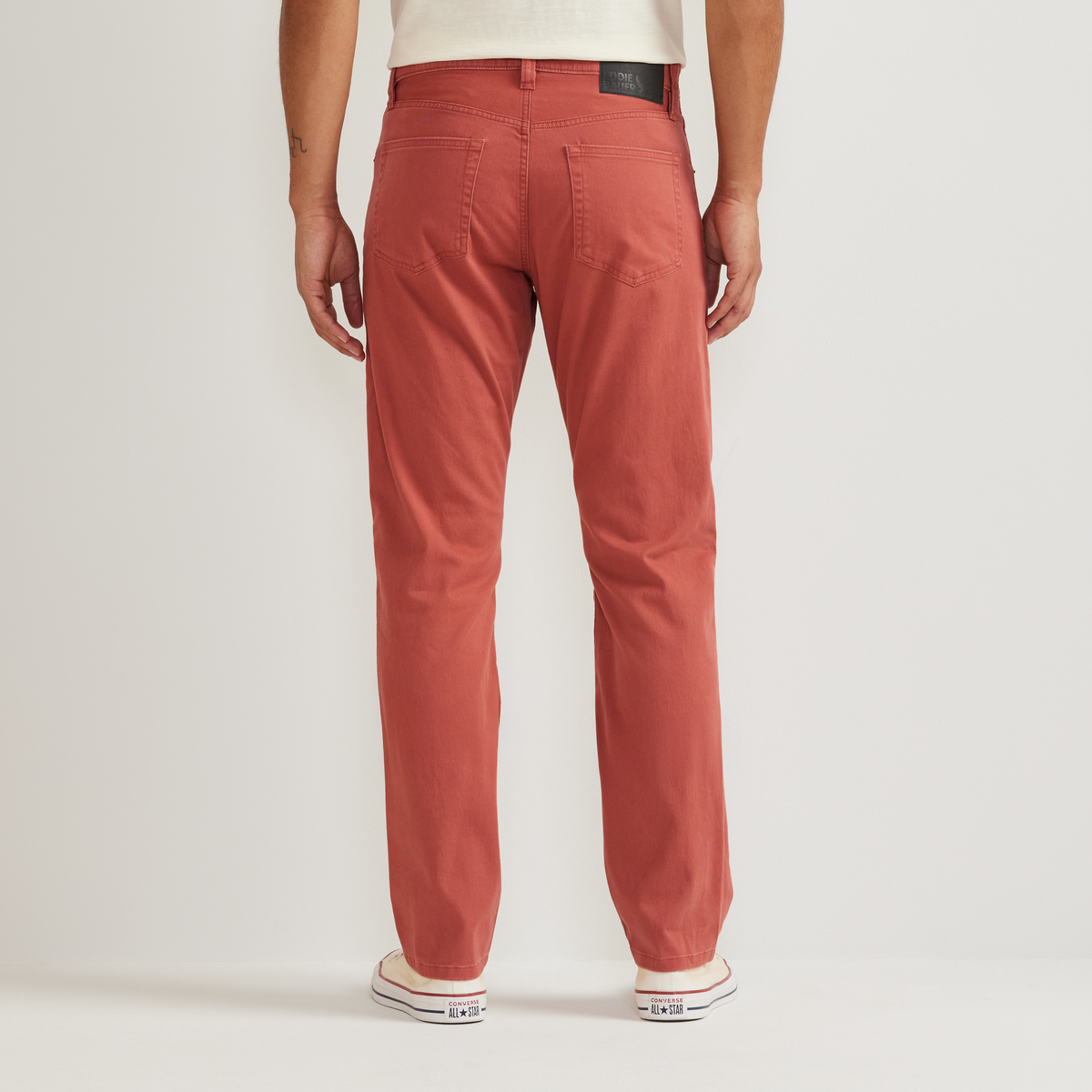 Pantalones de sarga de 5 bolsillos para hombre, lavado Legend