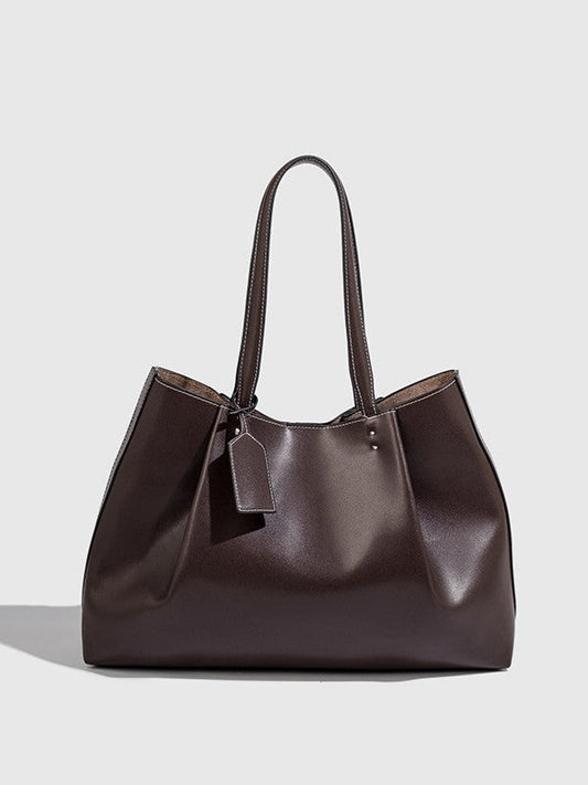 Bolso tote de moda para desplazamientos, de gran capacidad y con textura de alta calidad
