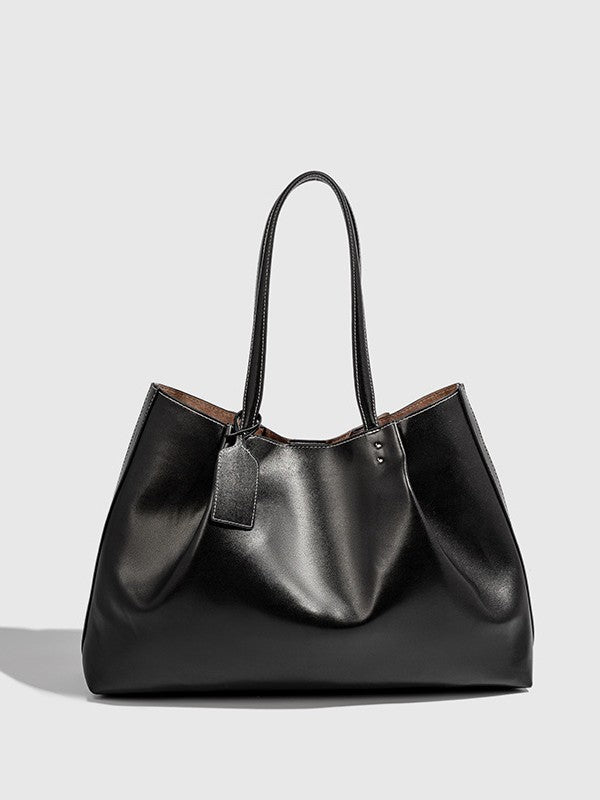 Bolso tote de moda para desplazamientos, de gran capacidad y con textura de alta calidad