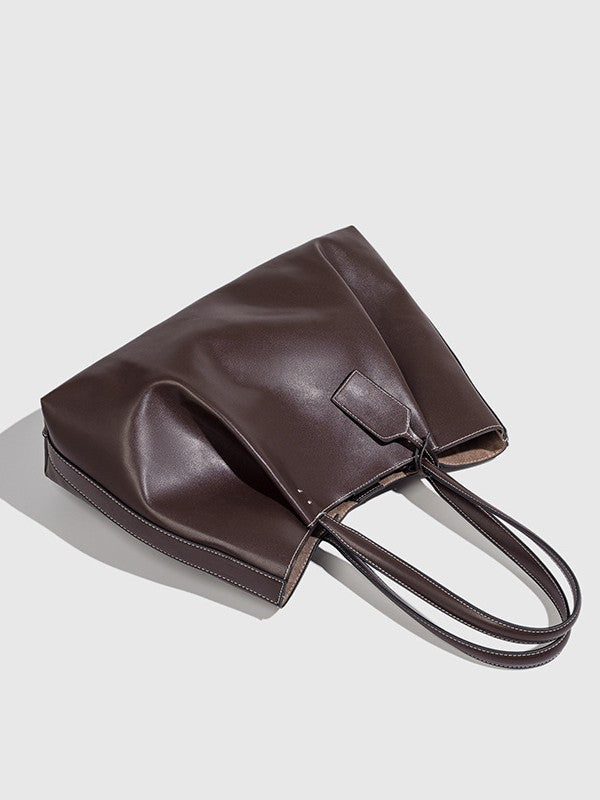 Bolso tote de moda para desplazamientos, de gran capacidad y con textura de alta calidad