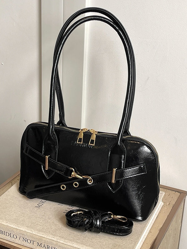 Bolso retro de moda con diseño de concha, de mano, al hombro y cruzado