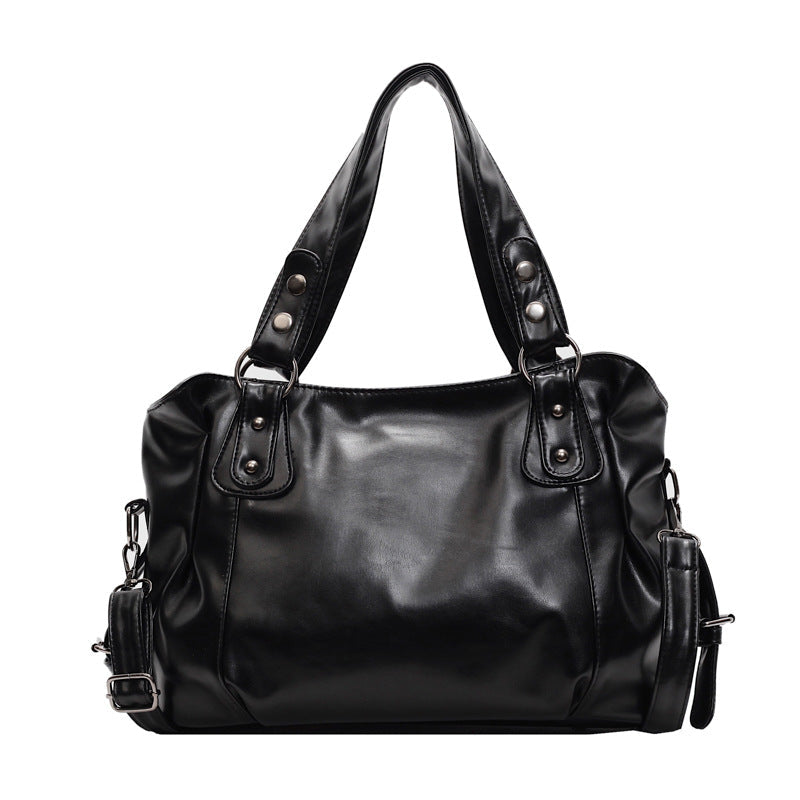 Bolso tote de hombro retro, casual, de alta gama y estilo exclusivo