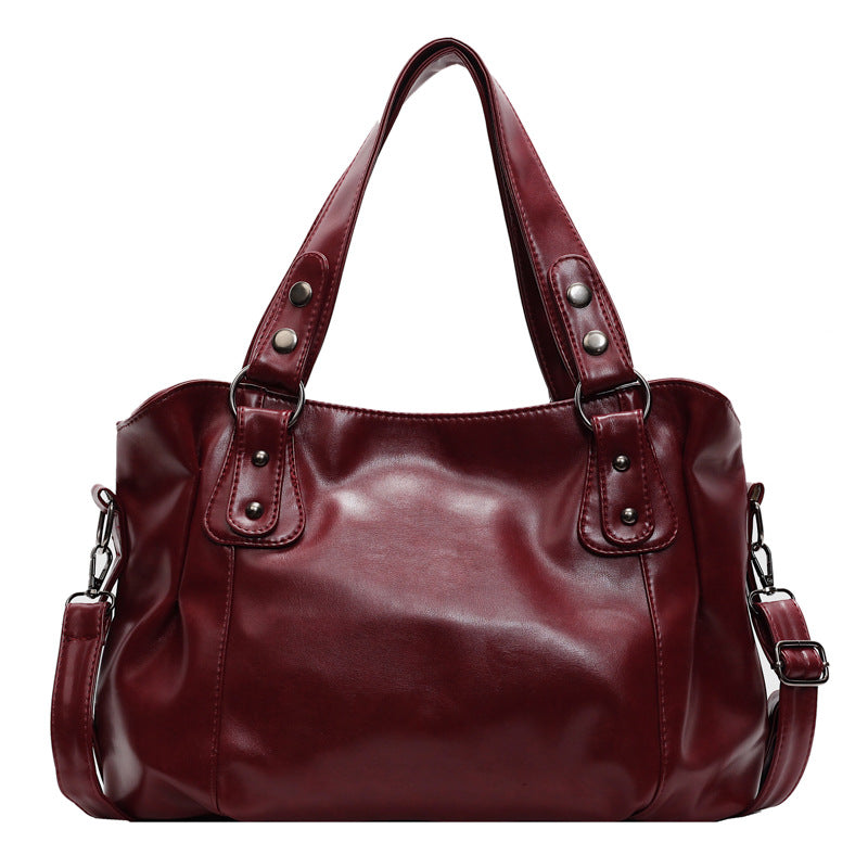 Bolso tote de hombro retro, casual, de alta gama y estilo exclusivo