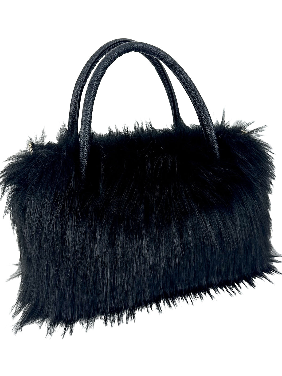 Bolso bandolera de cadena moderno, bolso de pelo a la moda