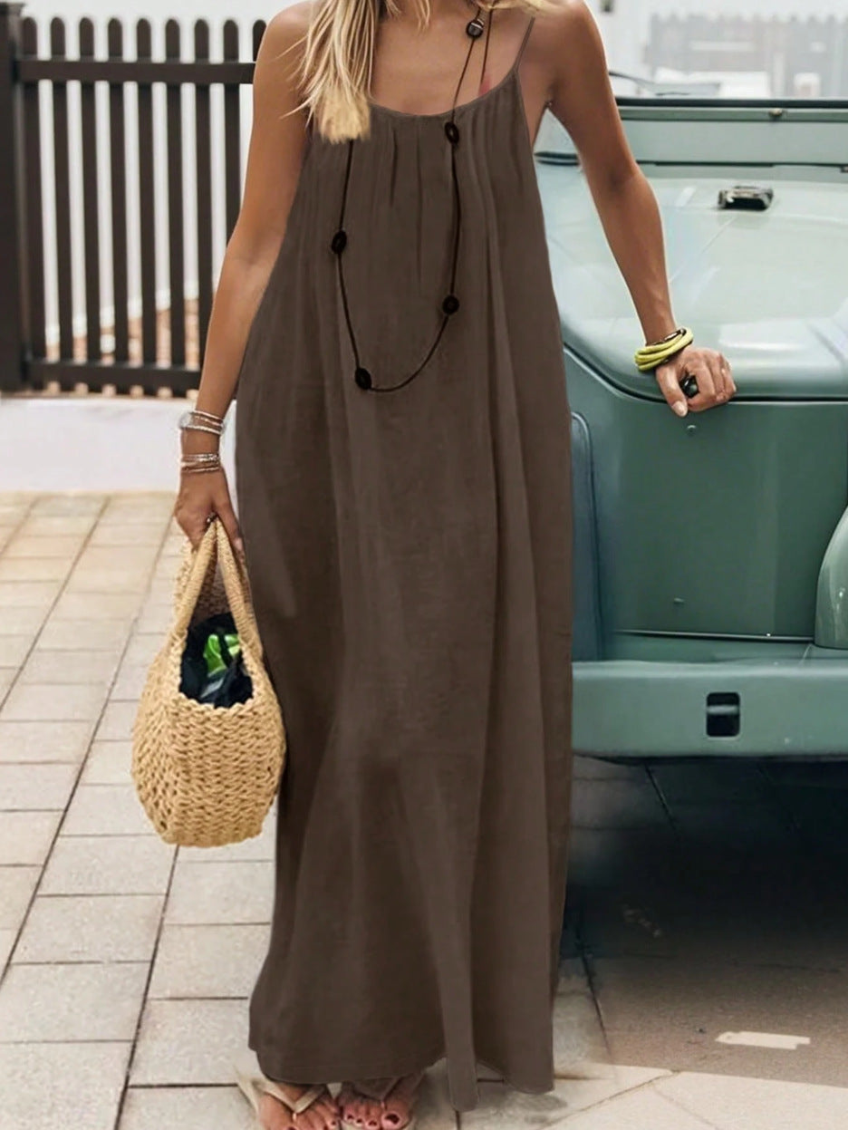 Vestido de descanso sin espalda Susurro de Medianoche