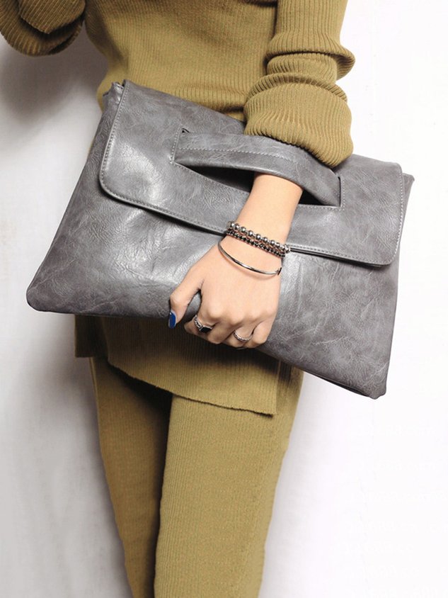 Bolso clutch magnético de gran capacidad para el trabajo, con correa bandolera