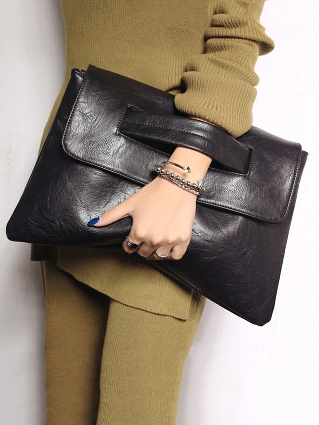 Bolso clutch magnético de gran capacidad para el trabajo, con correa bandolera