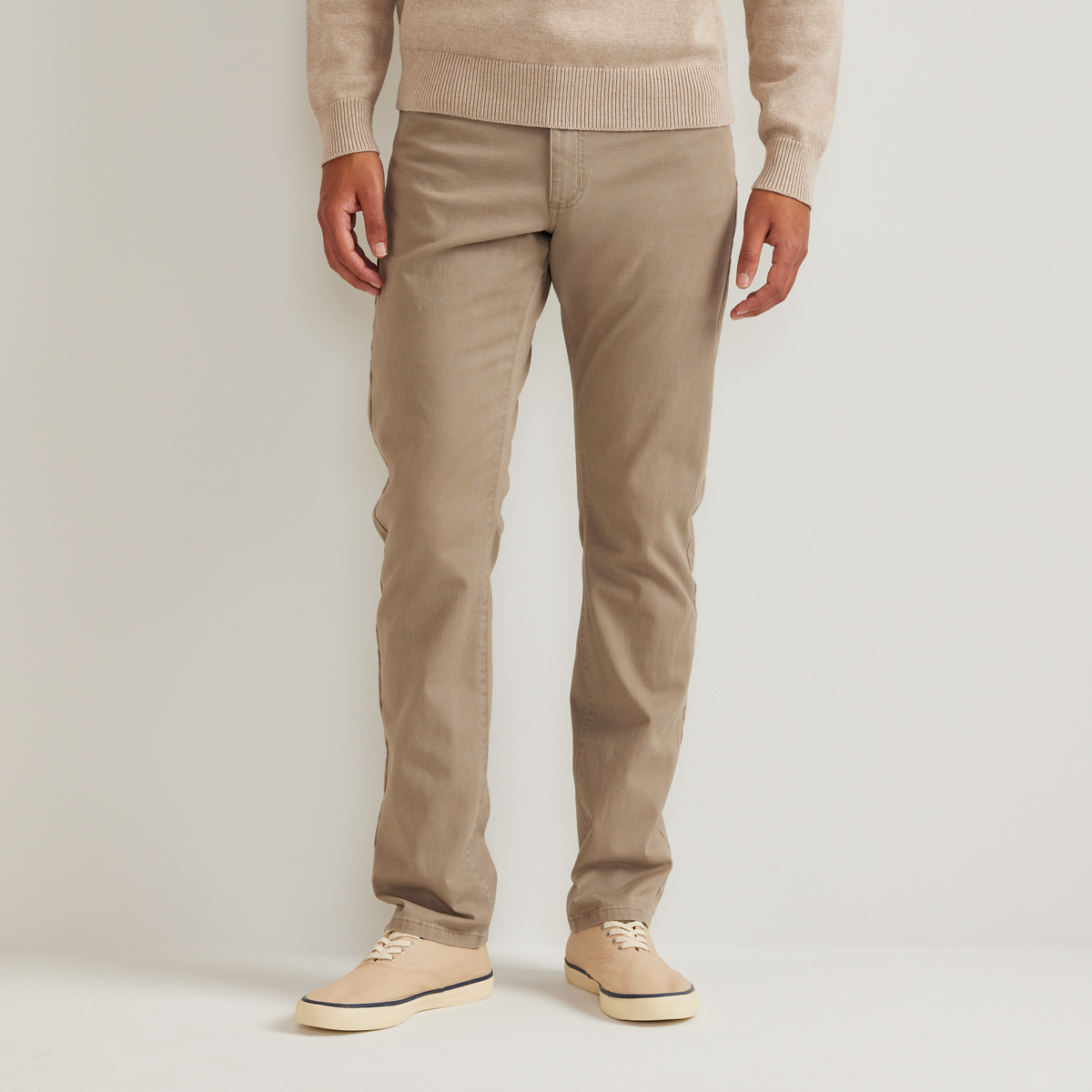 Pantalones de sarga de 5 bolsillos para hombre, lavado Legend