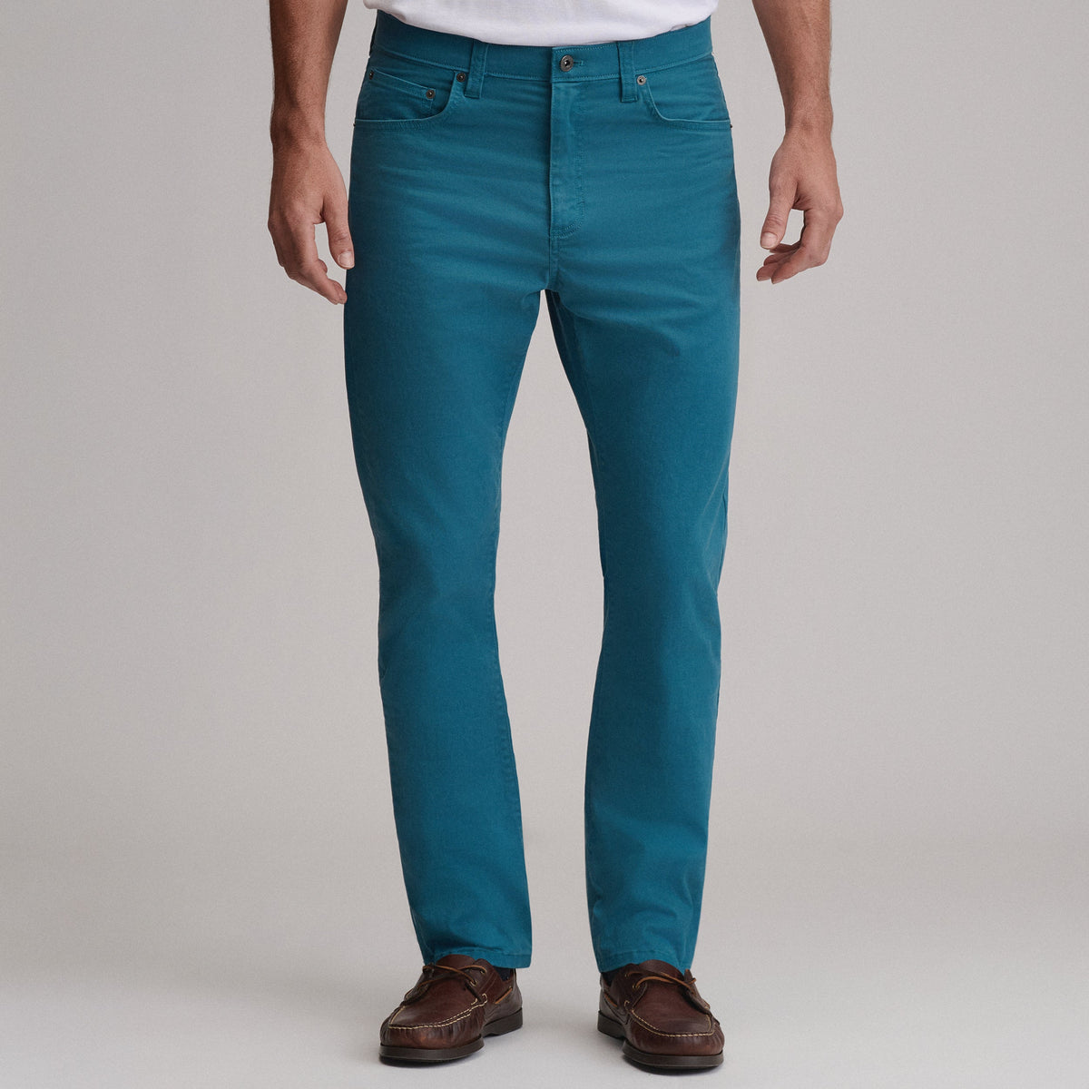 Pantalones de sarga de 5 bolsillos para hombre, lavado Legend