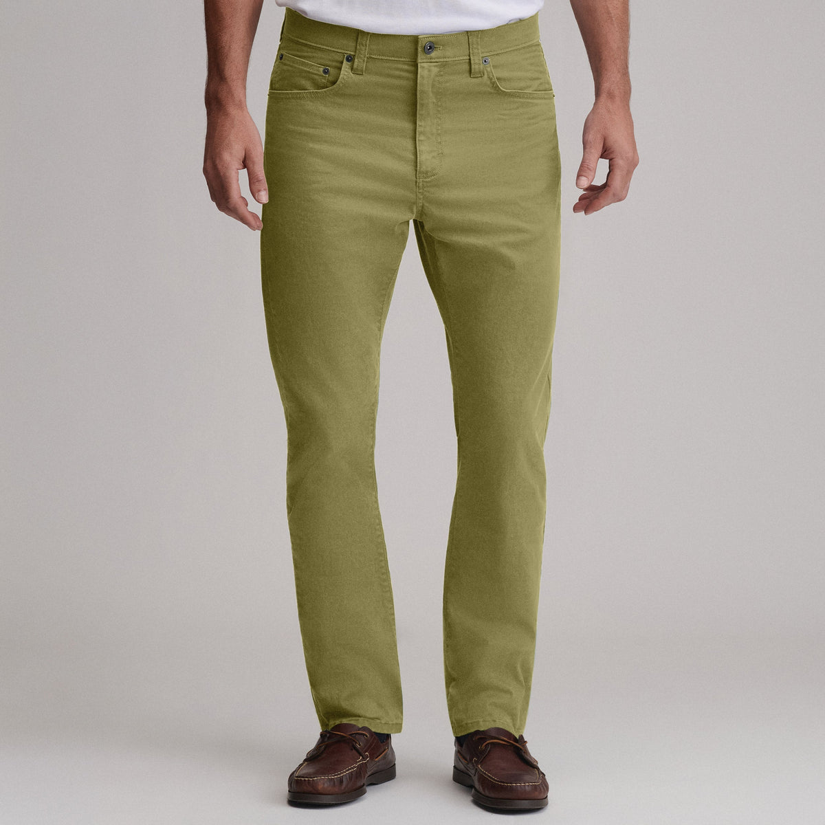 Pantalones de sarga de 5 bolsillos para hombre, lavado Legend