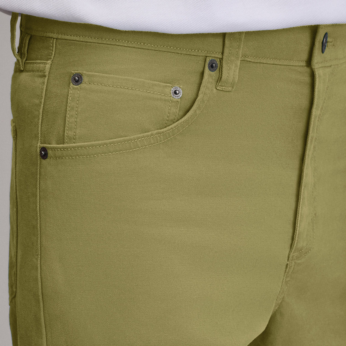 Pantalones de sarga de 5 bolsillos para hombre, lavado Legend