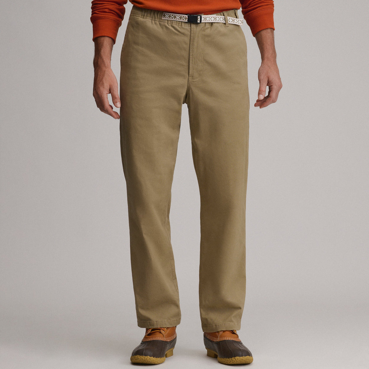 Pantalón para hombre con lavado Legend, sin cierre y forrado de franela