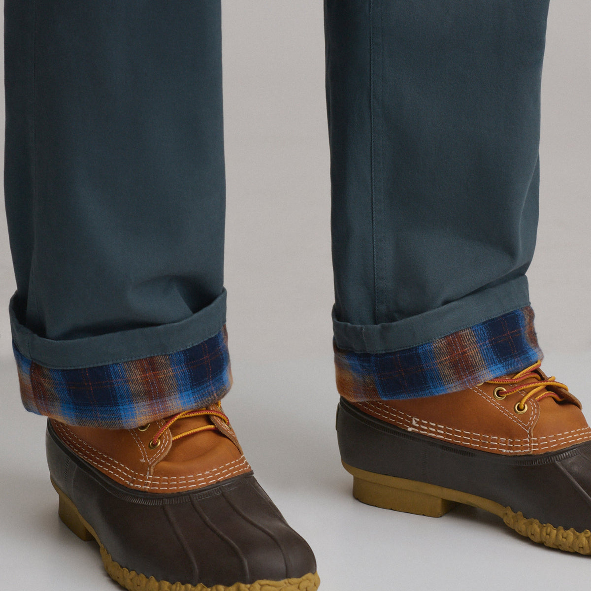 Pantalón para hombre con lavado Legend, sin cierre y forrado de franela
