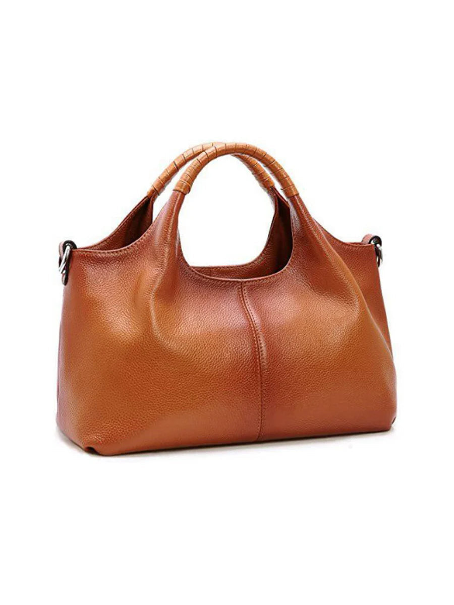 Bolso de mano de cuero moderno