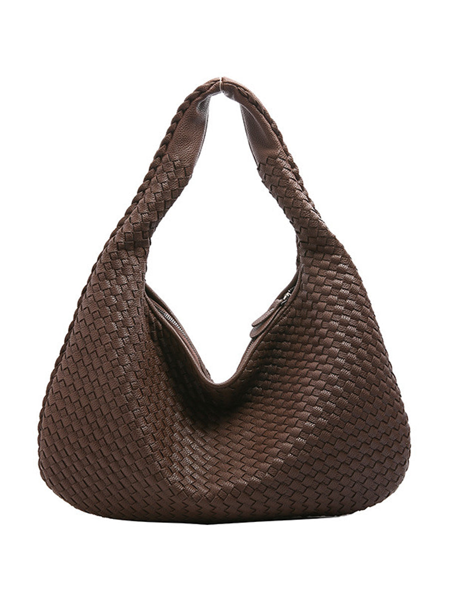 Bolso tejido de cuero moderno