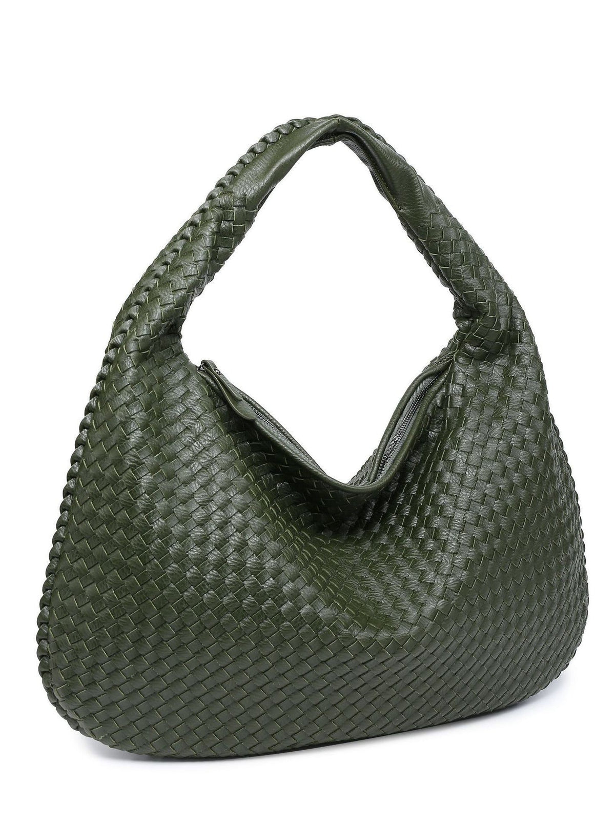 Bolso tejido de cuero moderno