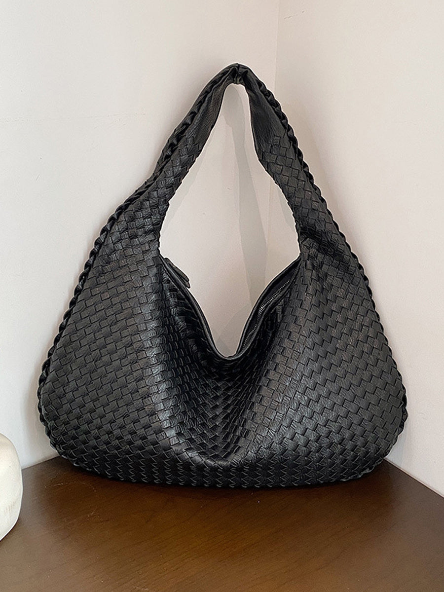Bolso tejido de cuero moderno